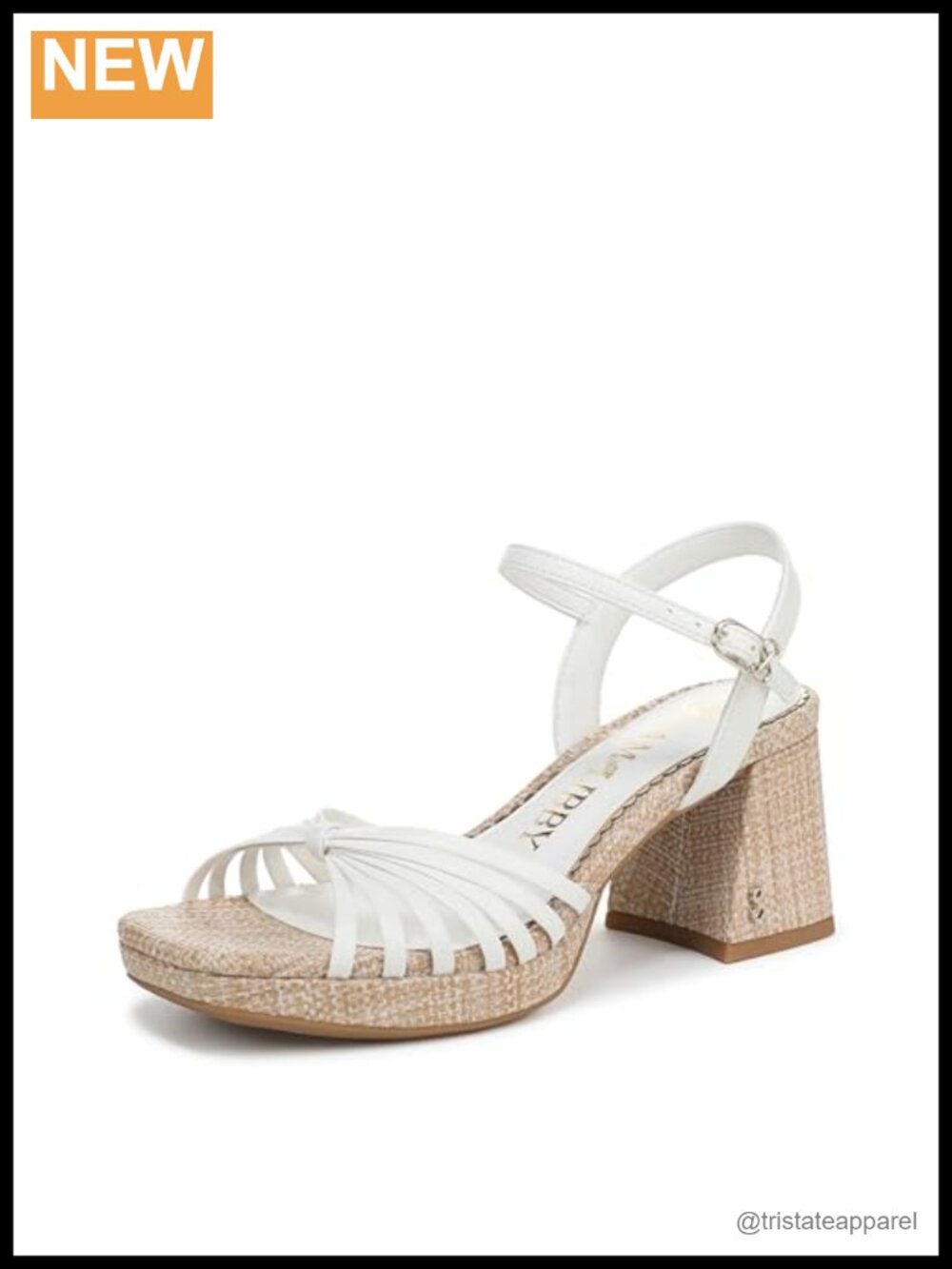 Lacey Strappy Block Heel Dress Sandal with Buckle, 2.5-Inch Heel, Synthetic,